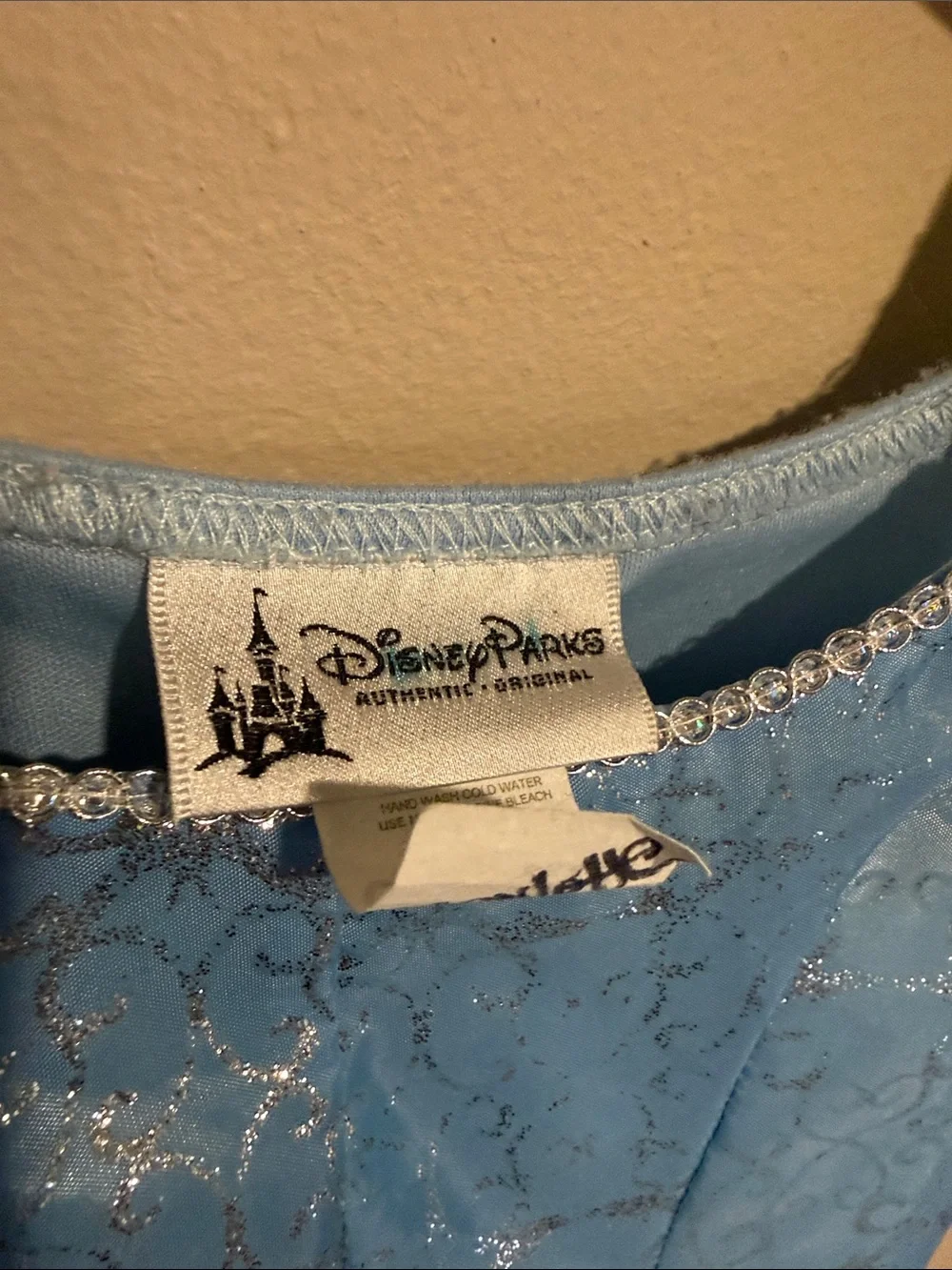 Disney Parks Beautiful Cinderella Light Blue Sparkle Princess Costume Halloween